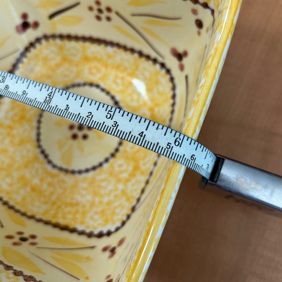 temptations bakeware presentable ovenware old world yellow Tara baking dish - Picture 5 of 6